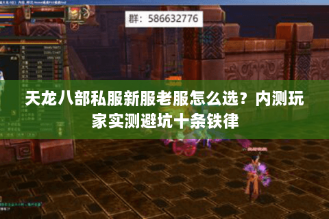 天龙八部私服新服老服怎么选？内测玩家实测避坑十条铁律