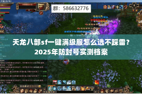 天龙八部sf一键满级服怎么选不踩雷？2025年防封号实测档案