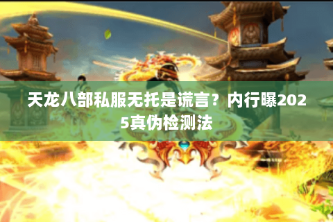 天龙八部私服无托是谎言？内行曝2025真伪检测法