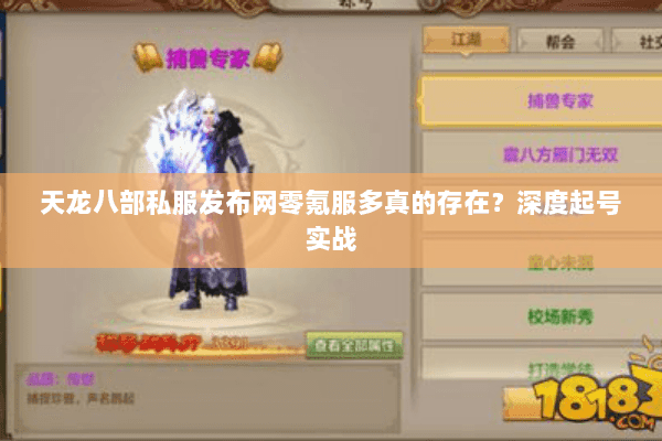 天龙八部私服发布网零氪服多真的存在？深度起号实战