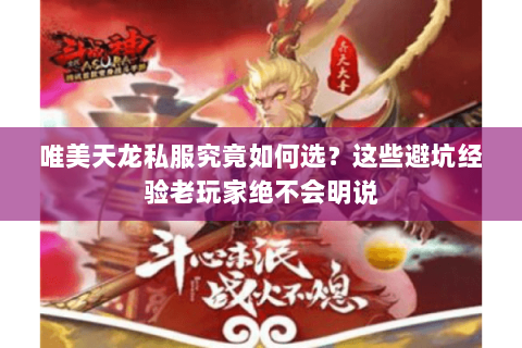 唯美天龙私服究竟如何选？这些避坑经验老玩家绝不会明说