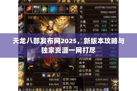天龙八部发布网2025，新版本攻略与独家资源一网打尽