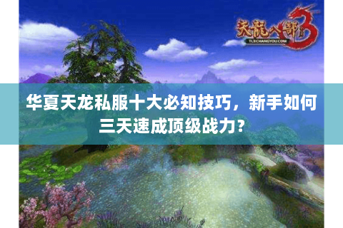 华夏天龙私服十大必知技巧，新手如何三天速成顶级战力？