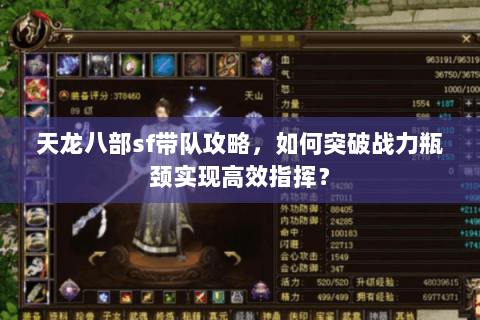 天龙八部sf带队攻略，如何突破战力瓶颈实现高效指挥？