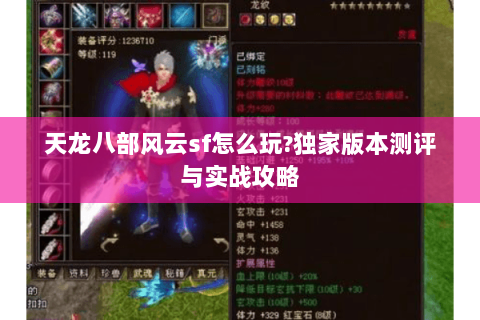 天龙八部风云sf怎么玩?独家版本测评与实战攻略