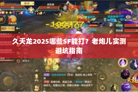 久天龙2025哪些SF能打?老炮儿实测避坑指南 久天龙2025哪些SF能打?老炮儿实测避坑指南