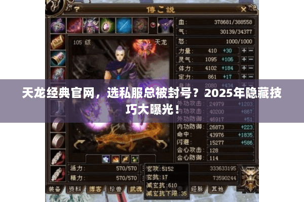 天龙经典官网，选私服总被封号？2025年隐藏技巧大曝光！