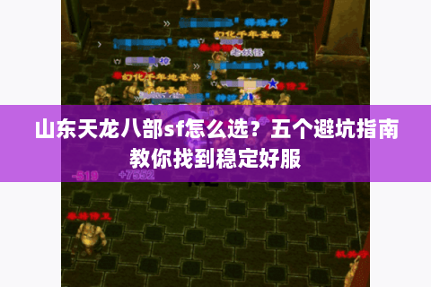 山东天龙八部sf怎么选？五个避坑指南教你找到稳定好服