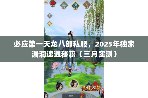 必应第一天龙八部私服，2025年独家漏洞速通秘籍（三月实测）
