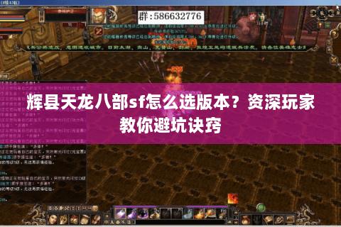 辉县天龙八部sf怎么选版本？资深玩家教你避坑诀窍