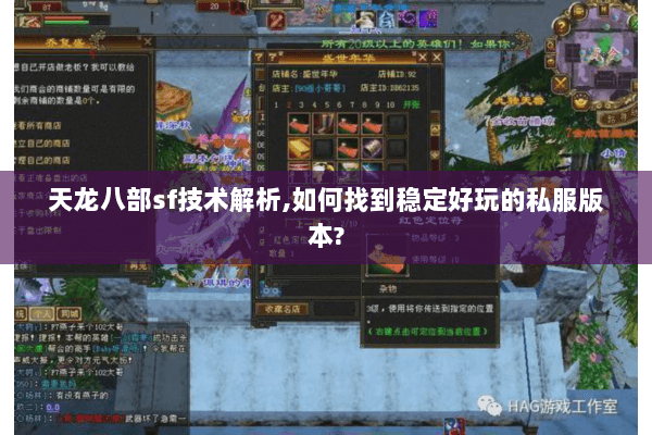 天龙八部sf技术解析,如何找到稳定好玩的私服版本?