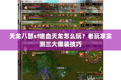 天龙八部sf嗜血天龙怎么玩？老玩家实测三大爆装技巧