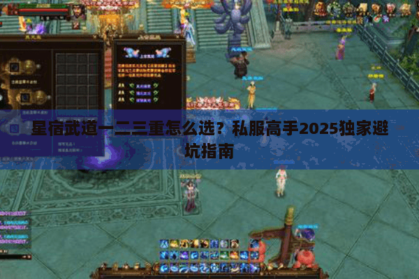 星宿武道一二三重怎么选？私服高手2025独家避坑指南