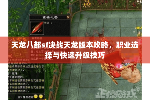 天龙八部sf决战天龙版本攻略，职业选择与快速升级技巧