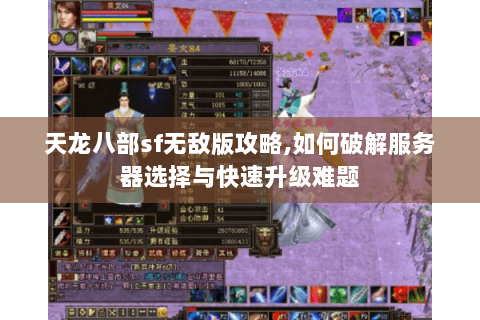 天龙八部sf无敌版攻略,如何破解服务器选择与快速升级难题