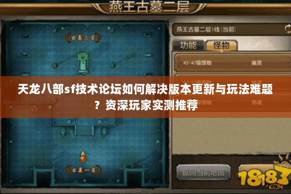 天龙八部sf技术论坛如何解决版本更新与玩法难题？资深玩家实测推荐