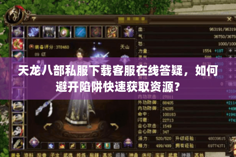 天龙八部私服下载客服在线答疑，如何避开陷阱快速获取资源？