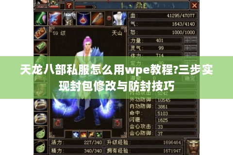 天龙八部私服怎么用wpe教程?三步实现封包修改与防封技巧