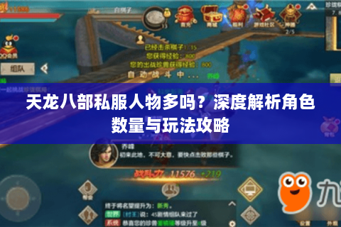 天龙八部私服人物多吗？深度解析角色数量与玩法攻略