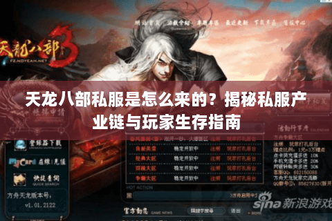 天龙八部私服是怎么来的？揭秘私服产业链与玩家生存指南