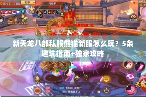 新天龙八部私服熊猫新服怎么玩？5条避坑指南+独家攻略