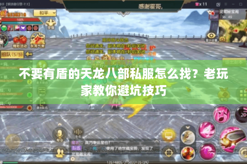 不要有盾的天龙八部私服怎么找？老玩家教你避坑技巧