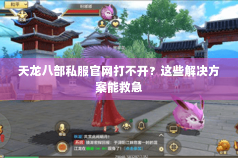 天龙八部私服官网打不开？这些解决方案能救急