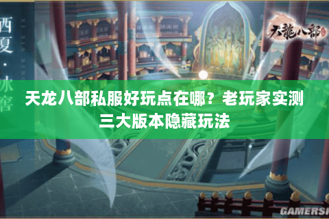 天龙八部私服好玩点在哪？老玩家实测三大版本隐藏玩法