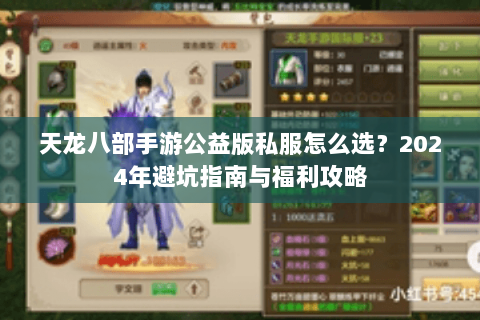 天龙八部手游公益版私服怎么选？2024年避坑指南与福利攻略