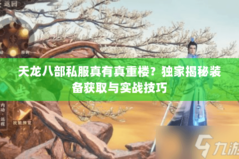 天龙八部私服真有真重楼？独家揭秘装备获取与实战技巧