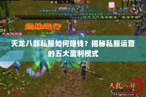 天龙八部私服如何赚钱？揭秘私服运营的五大盈利模式