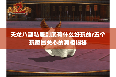 天龙八部私服到底有什么好玩的?五个玩家最关心的真相揭秘