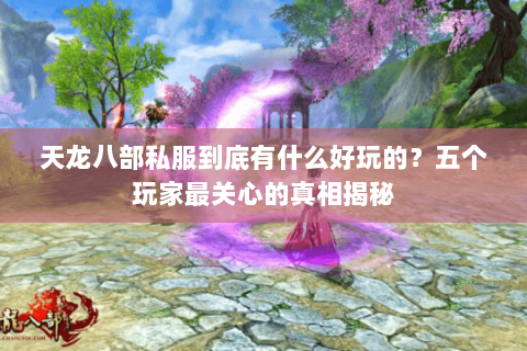 天龙八部私服到底有什么好玩的？五个玩家最关心的真相揭秘