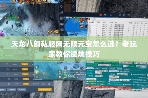 天龙八部私服网无限元宝怎么选？老玩家教你避坑技巧