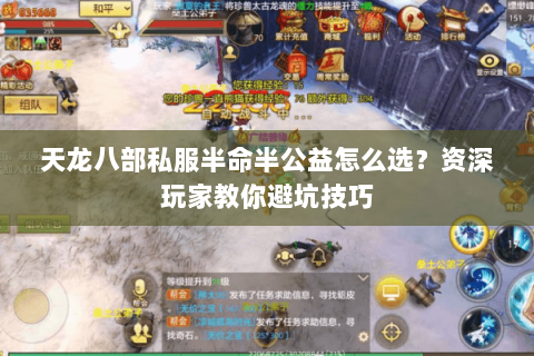 天龙八部私服半命半公益怎么选？资深玩家教你避坑技巧