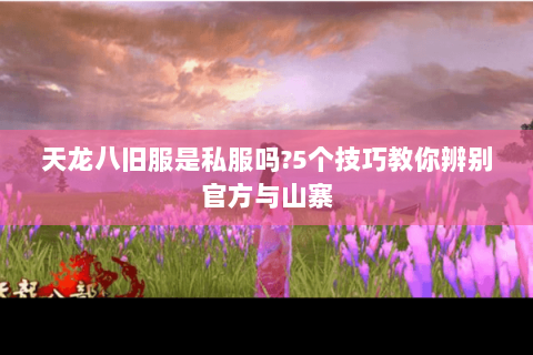 天龙八旧服是私服吗?5个技巧教你辨别官方与山寨