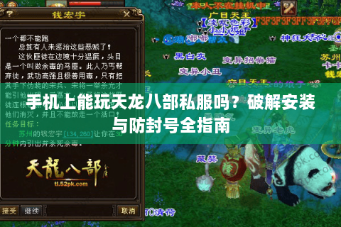 手机上能玩天龙八部私服吗？破解安装与防封号全指南