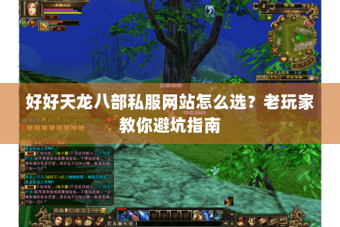 好好天龙八部私服网站怎么选？老玩家教你避坑指南