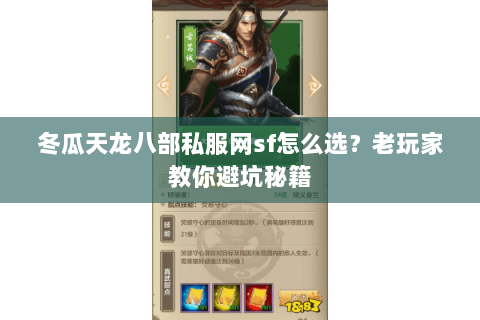 冬瓜天龙八部私服网sf怎么选？老玩家教你避坑秘籍