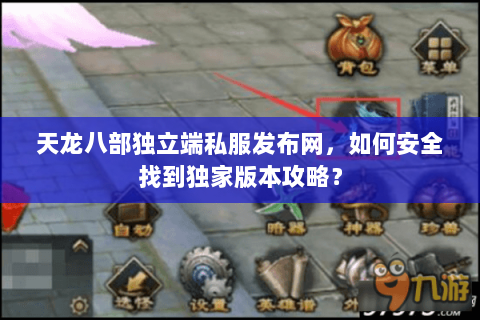 天龙八部独立端私服发布网，如何安全找到独家版本攻略？
