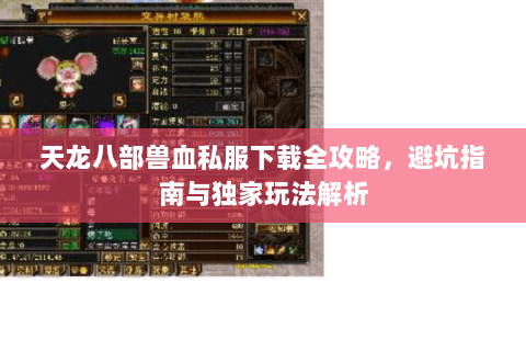 天龙八部兽血私服下载全攻略，避坑指南与独家玩法解析