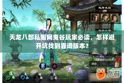 天龙八部私服网鬼谷玩家必读，怎样避开坑找到靠谱版本？