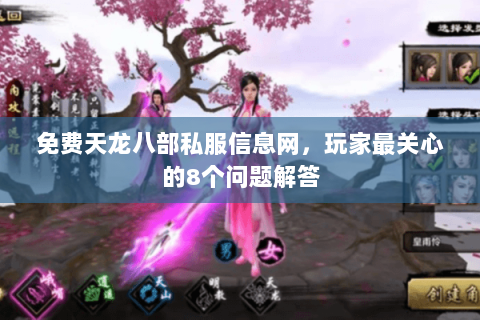 免费天龙八部私服信息网，玩家最关心的8个问题解答