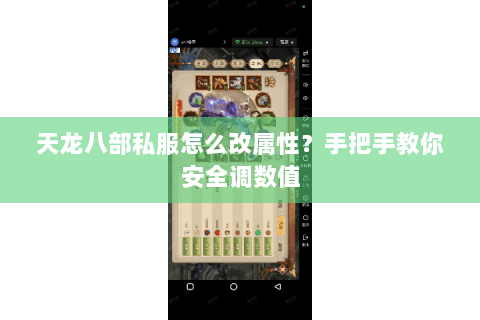 天龙八部私服怎么改属性？手把手教你安全调数值