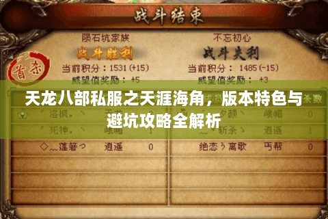 天龙八部私服之天涯海角，版本特色与避坑攻略全解析