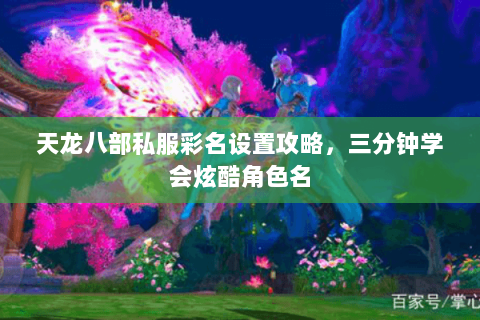 天龙八部私服彩名设置攻略，三分钟学会炫酷角色名