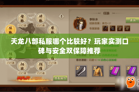 天龙八部私服哪个比较好？玩家实测口碑与安全双保障推荐