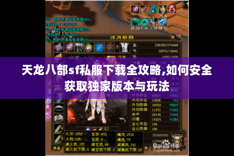 天龙八部sf私服下载全攻略,如何安全获取独家版本与玩法
