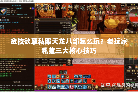 金枝欲孽私服天龙八部怎么玩？老玩家私藏三大核心技巧