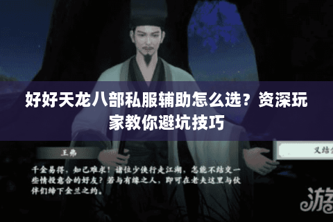 好好天龙八部私服辅助怎么选？资深玩家教你避坑技巧